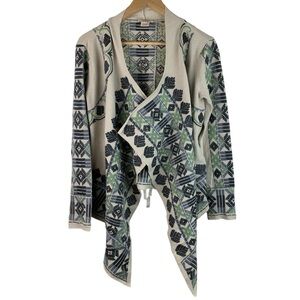 Sundance Women’s Embroidered southwestern open front tie back cardigan size XS